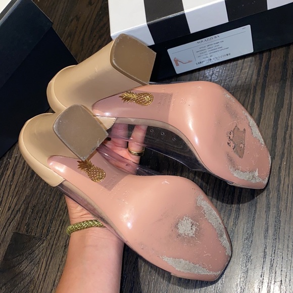 Aquazzura leather heels nude/pink. Will ship out today! - Picture 5 of 6